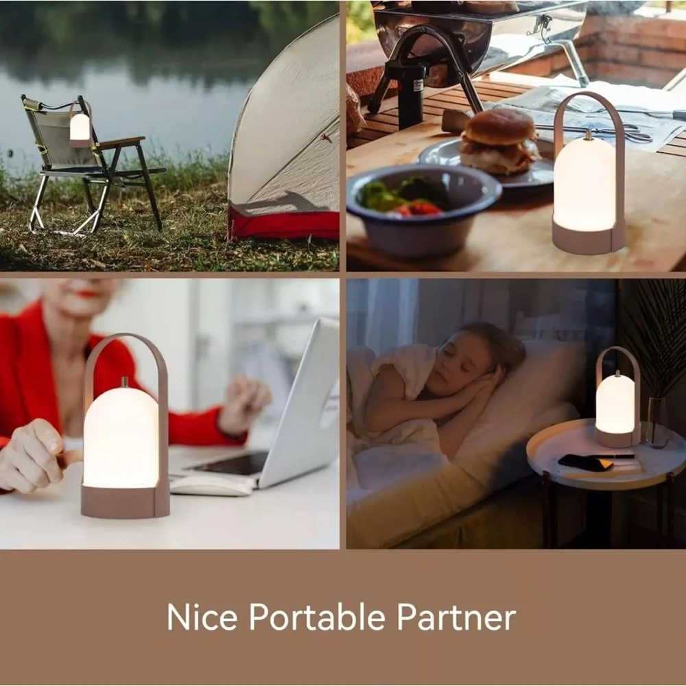 Tubicen Portable Table Lamp, Cordless Rechargeable LED Table Lamps for Home, ...